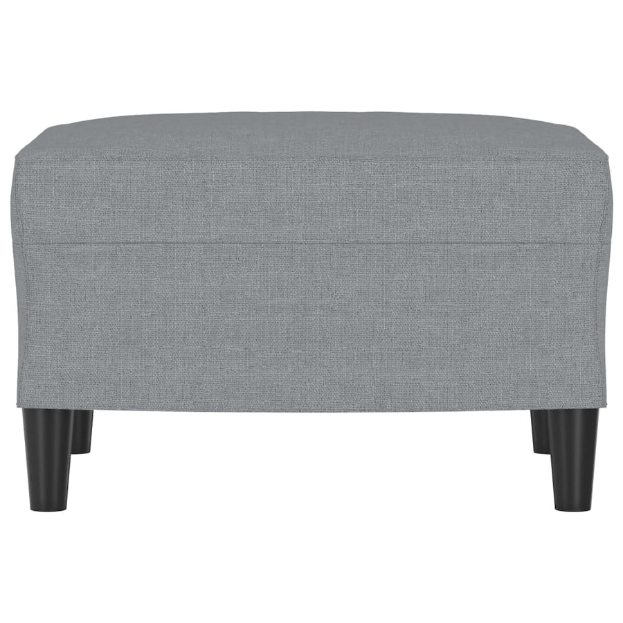 Voetenbank Stof 60 x 50 x 41 cm Lichtgrijs