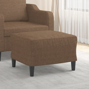 Voetenbank stof 60x50x41 cm bruin
