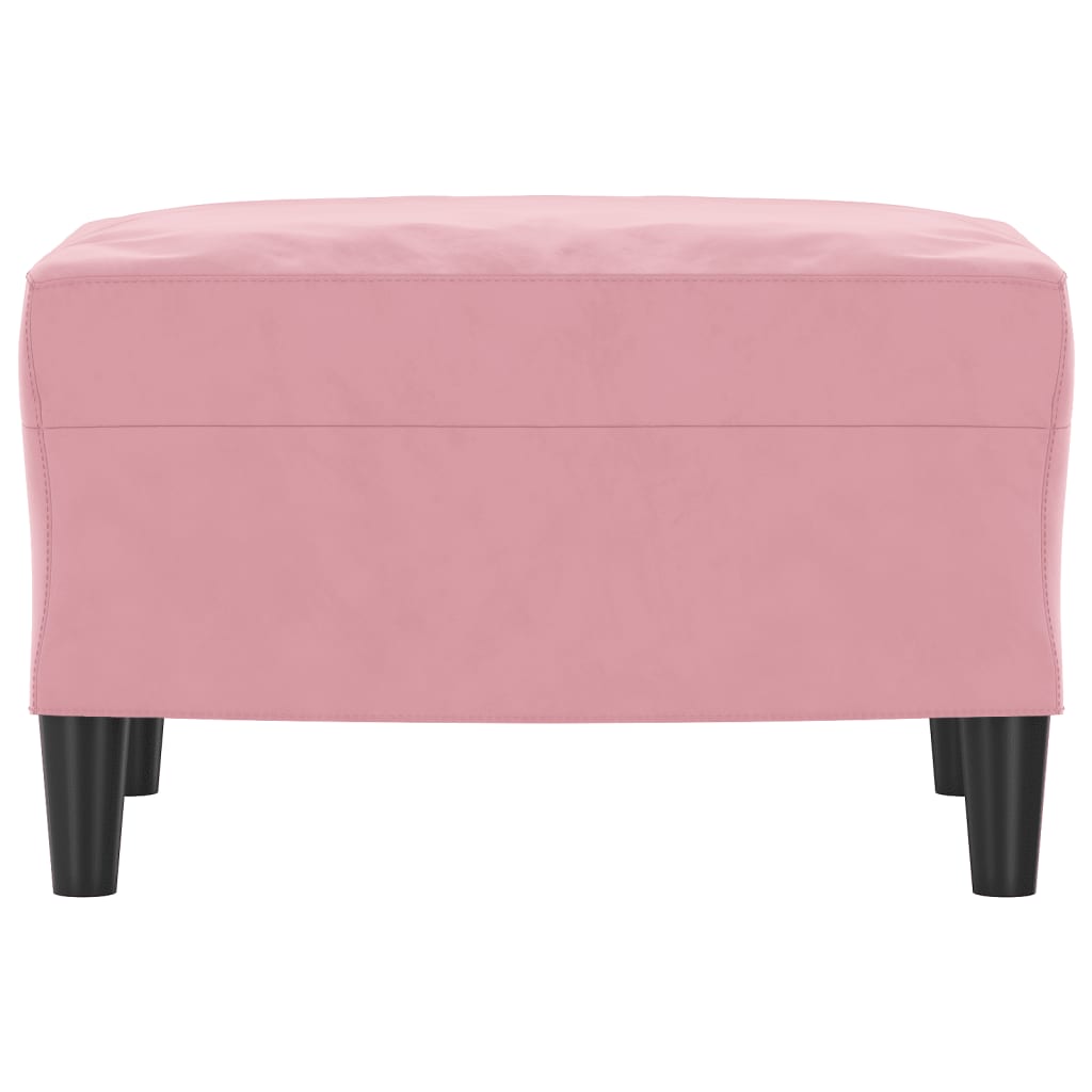 Voetenbank Fluweel 60 x 50 x 41 cm Roze