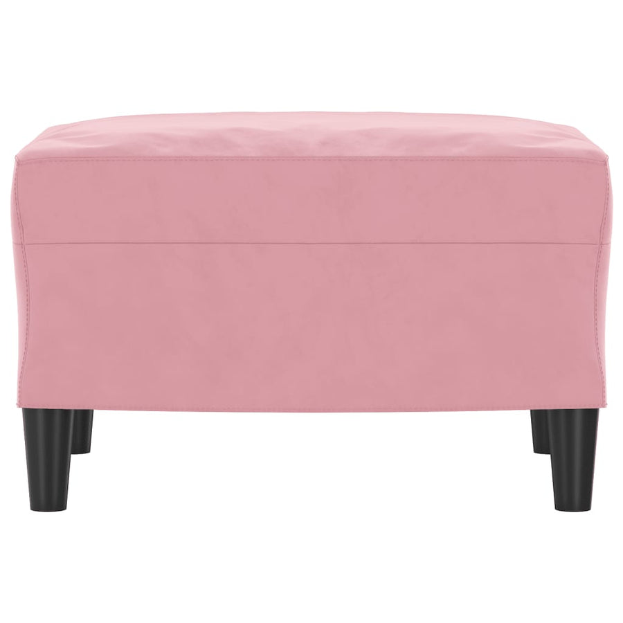 Voetenbank Fluweel 60 x 50 x 41 cm Roze