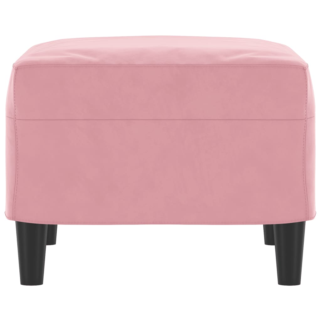 Voetenbank Fluweel 60 x 50 x 41 cm Roze