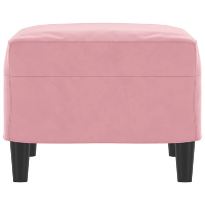 Voetenbank Fluweel 60 x 50 x 41 cm Roze