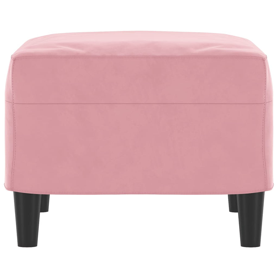Voetenbank Fluweel 60 x 50 x 41 cm Roze