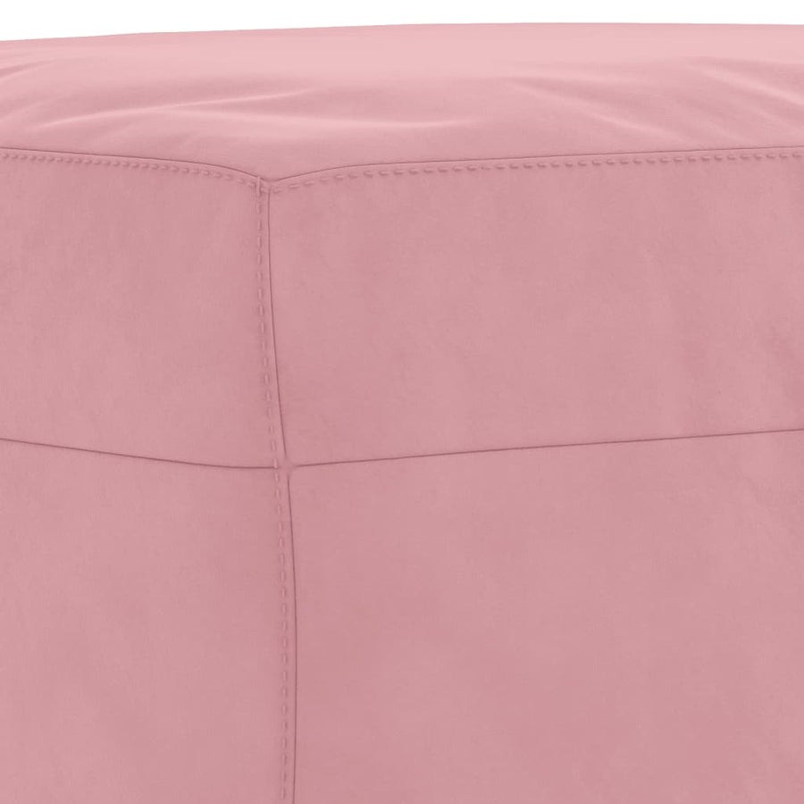 Voetenbank Fluweel 60 x 50 x 41 cm Roze