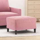 Voetenbank Fluweel 60 x 50 x 41 cm Roze