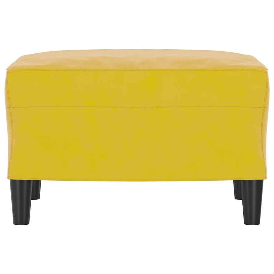 Voetenbank 60X50X41 Cm Fluweel Geel