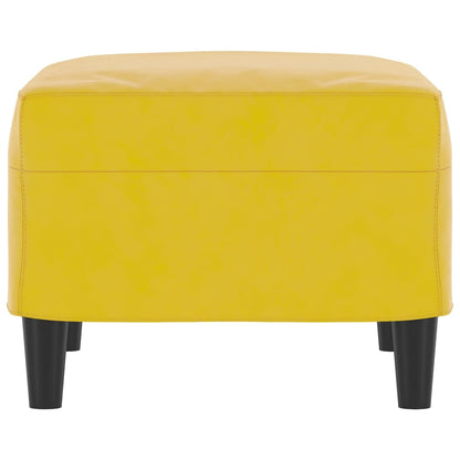 Voetenbank 60X50X41 Cm Fluweel Geel