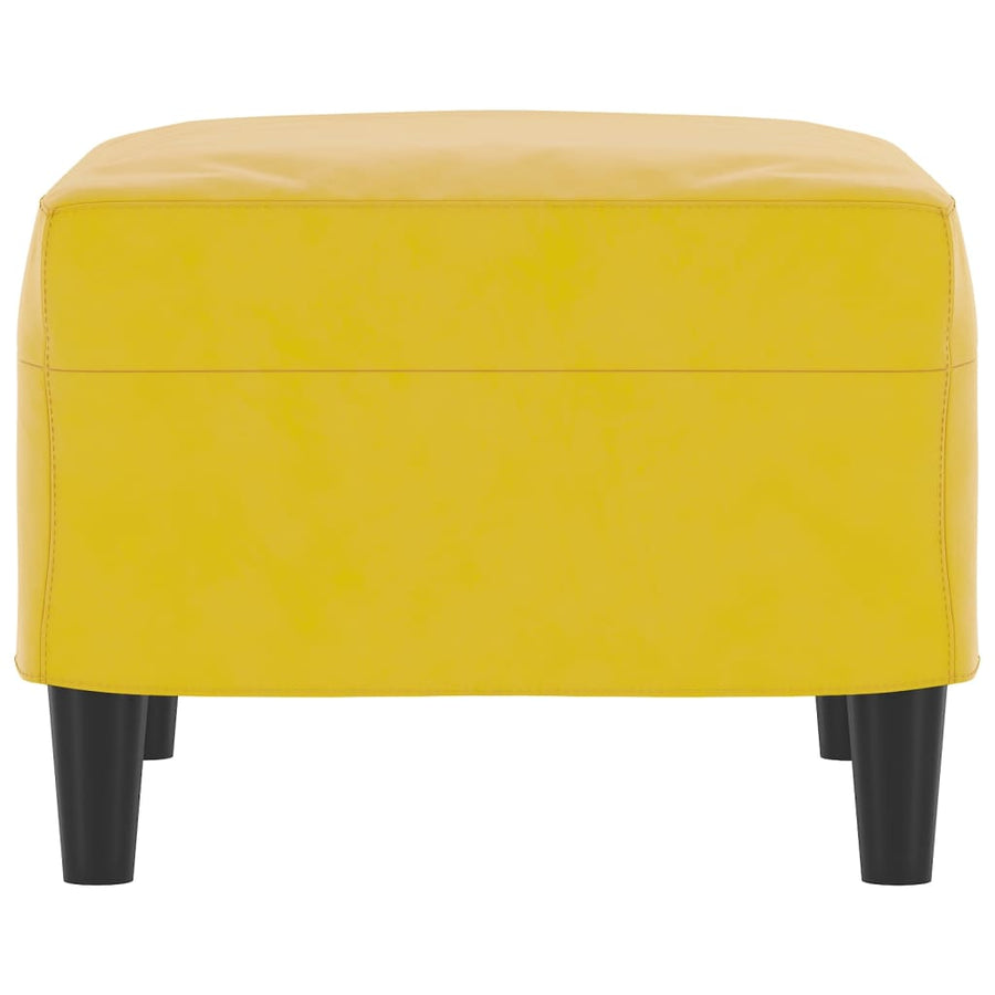 Voetenbank 60X50X41 Cm Fluweel Geel