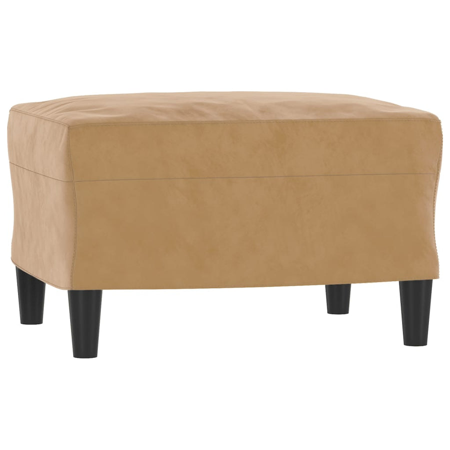 Voetenbank Fluweel 60 x 50 x 41 cm Bruin