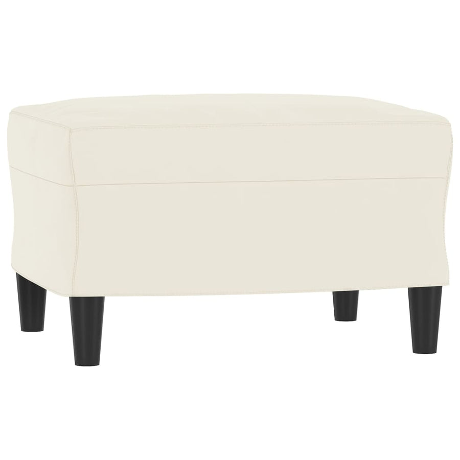 Voetenbank Fluweel Kleurig 1 60 x 50 x 41 cm Crème
