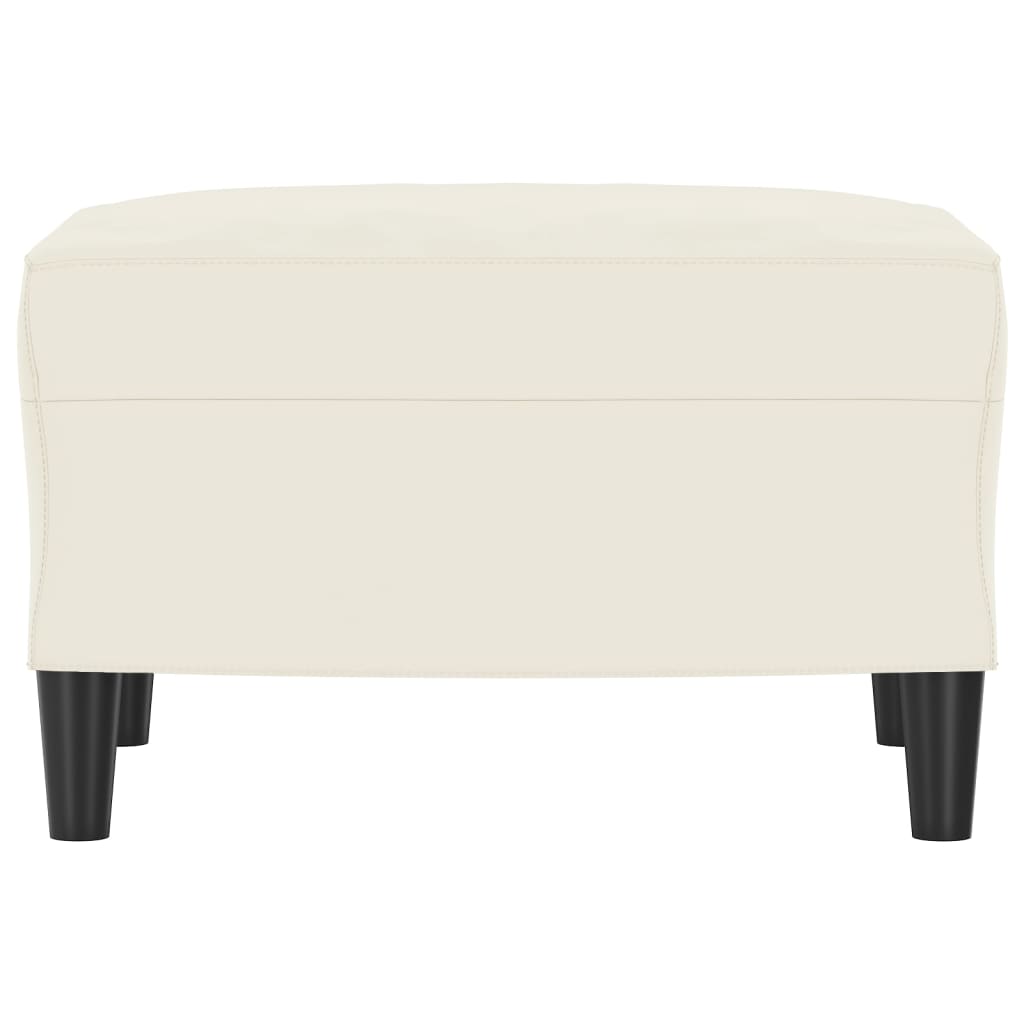Voetenbank Fluweel Kleurig 1 60 x 50 x 41 cm Crème