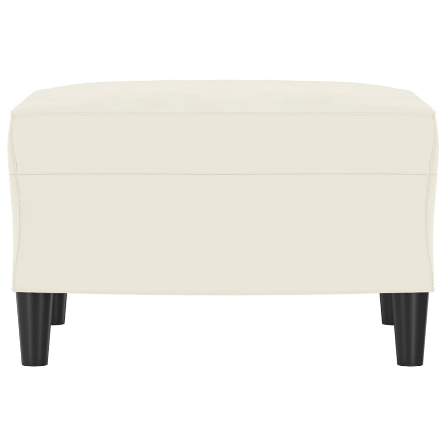 Voetenbank Fluweel Kleurig 1 60 x 50 x 41 cm Crème
