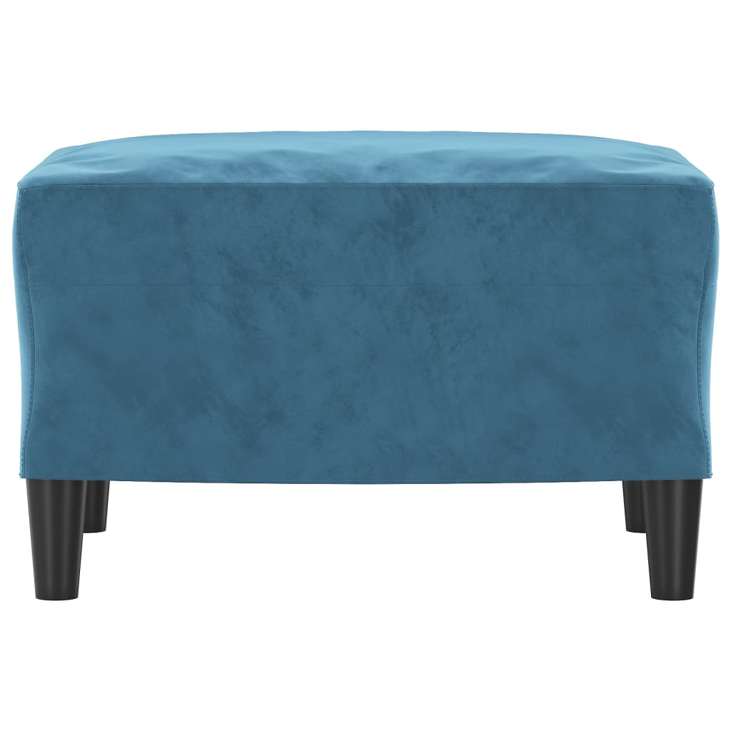 Voetenbank Fluweel 60 x 50 x 41 cm Blauw