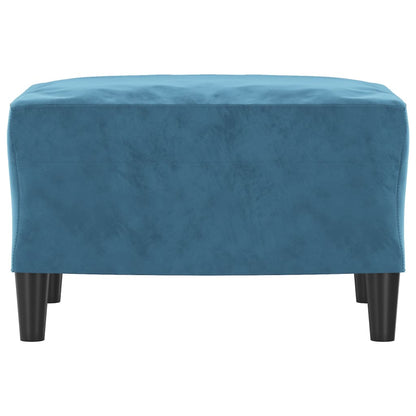 Voetenbank Fluweel 60 x 50 x 41 cm Blauw