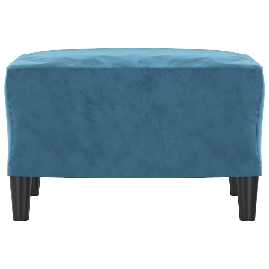Voetenbank Fluweel 60 x 50 x 41 cm Blauw