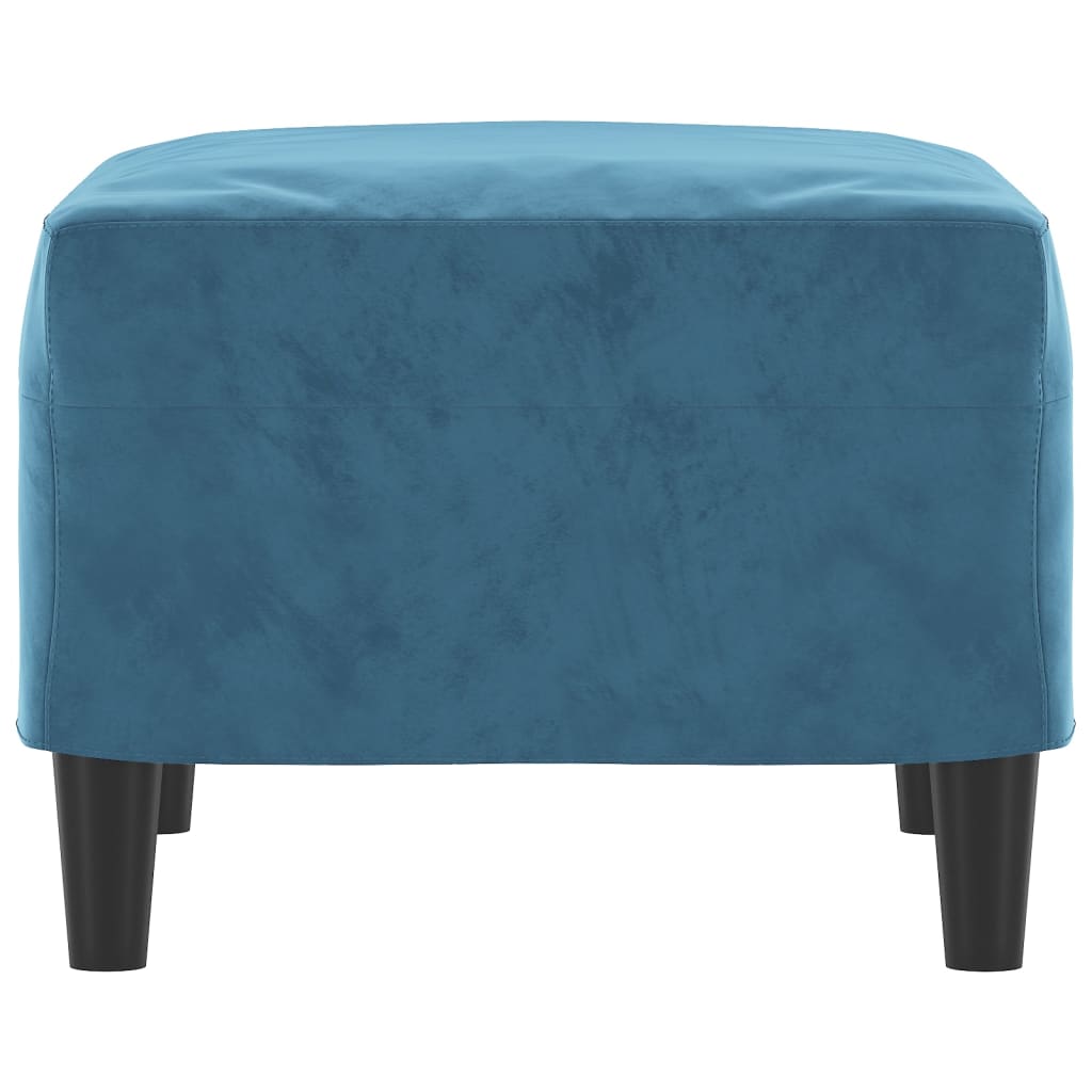 Voetenbank Fluweel 60 x 50 x 41 cm Blauw