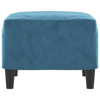 Voetenbank Fluweel 60 x 50 x 41 cm Blauw