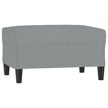 Voetenbank Stof 70 x 55 x 41 cm Lichtgrijs