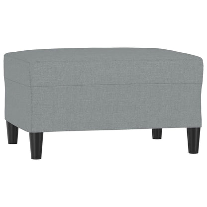 Voetenbank Stof 70 x 55 x 41 cm Lichtgrijs