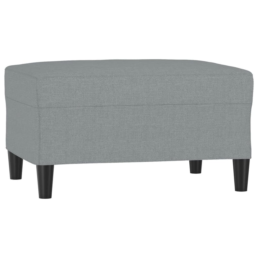 Voetenbank Stof 70 x 55 x 41 cm Lichtgrijs