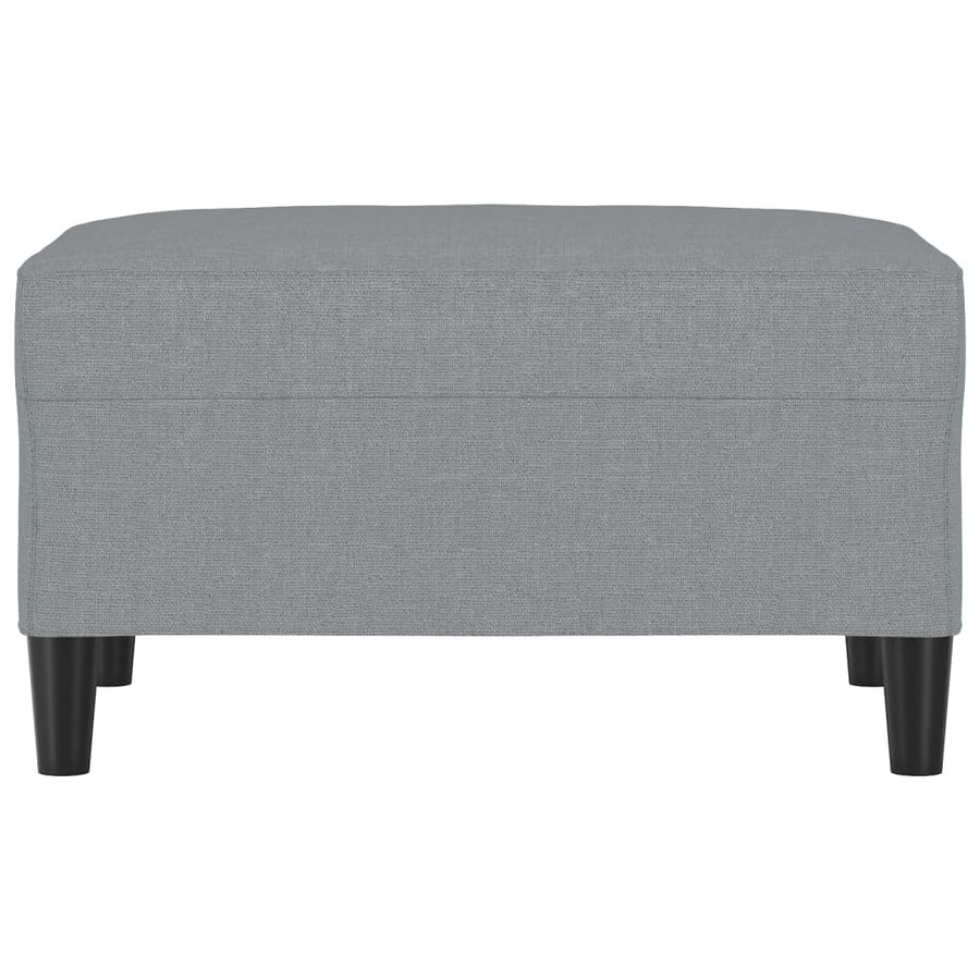 Voetenbank Stof 70 x 55 x 41 cm Lichtgrijs