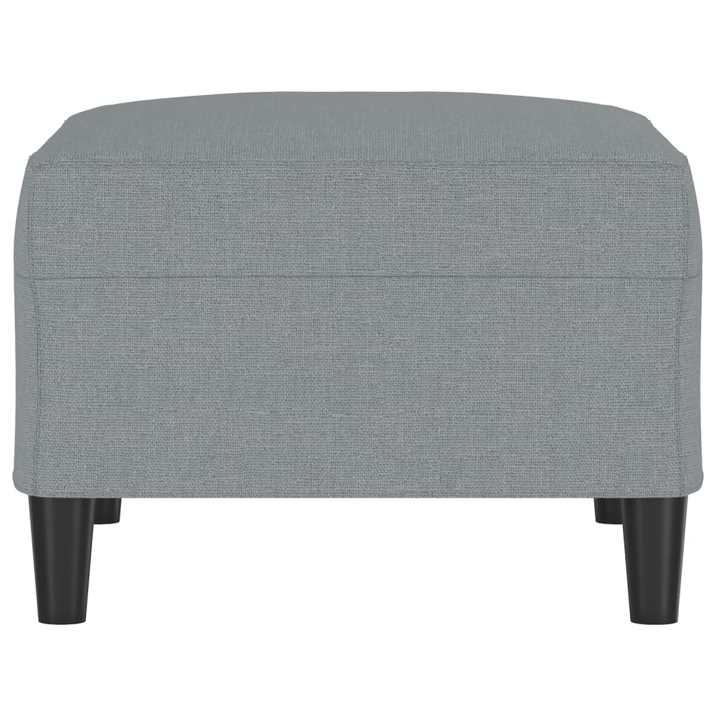 Voetenbank Stof 70 x 55 x 41 cm Lichtgrijs
