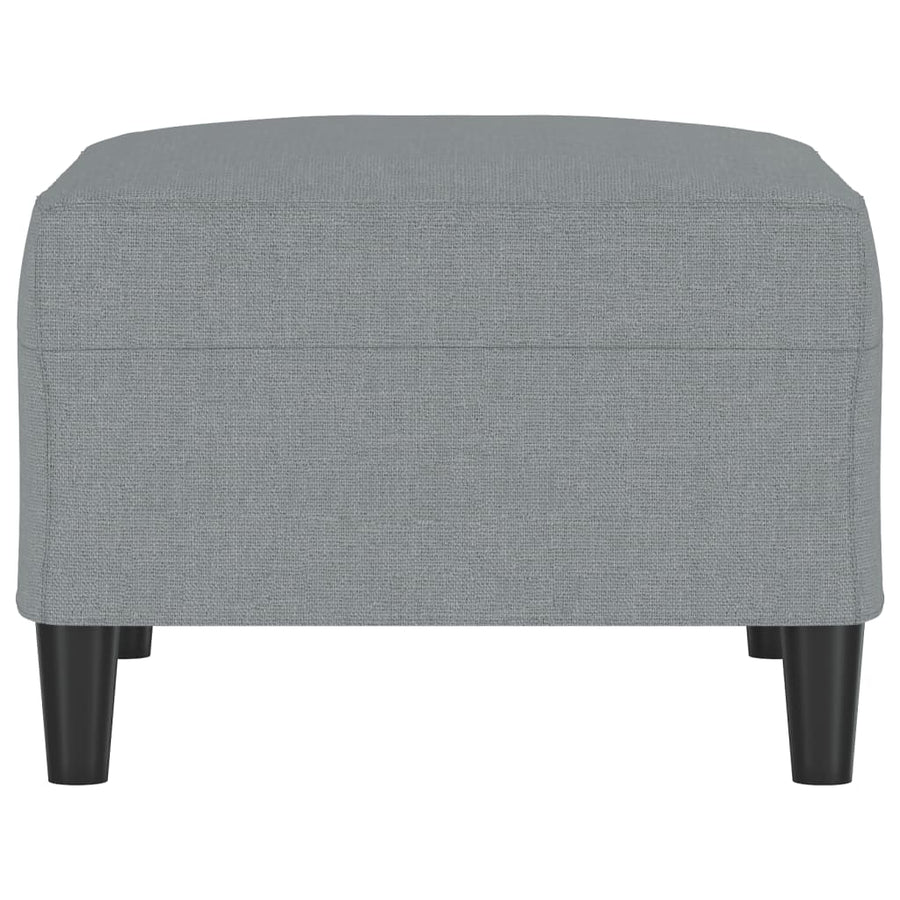 Voetenbank Stof 70 x 55 x 41 cm Lichtgrijs