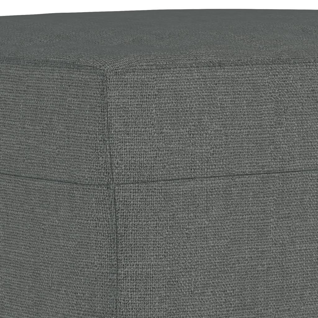 Voetenbank Stof 70 x 55 x 41 cm Donkergrijs
