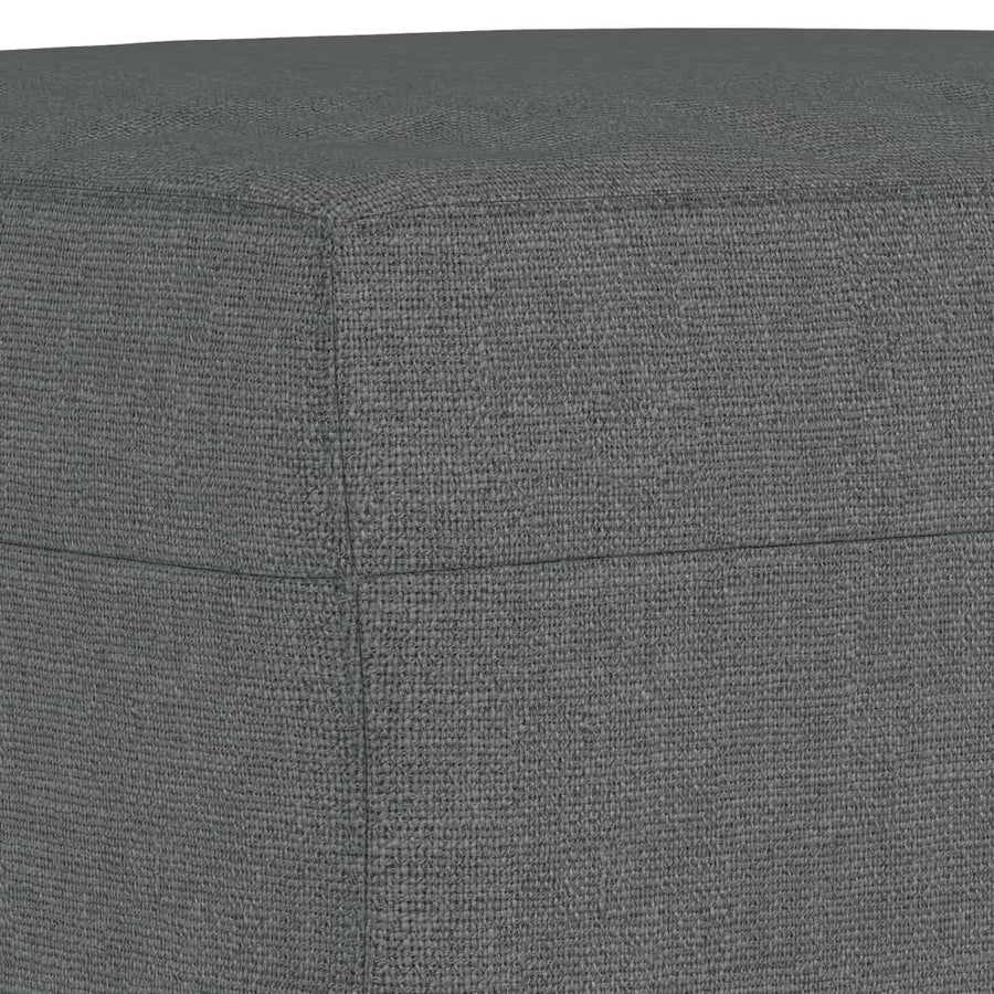 Voetenbank Stof 70 x 55 x 41 cm Donkergrijs