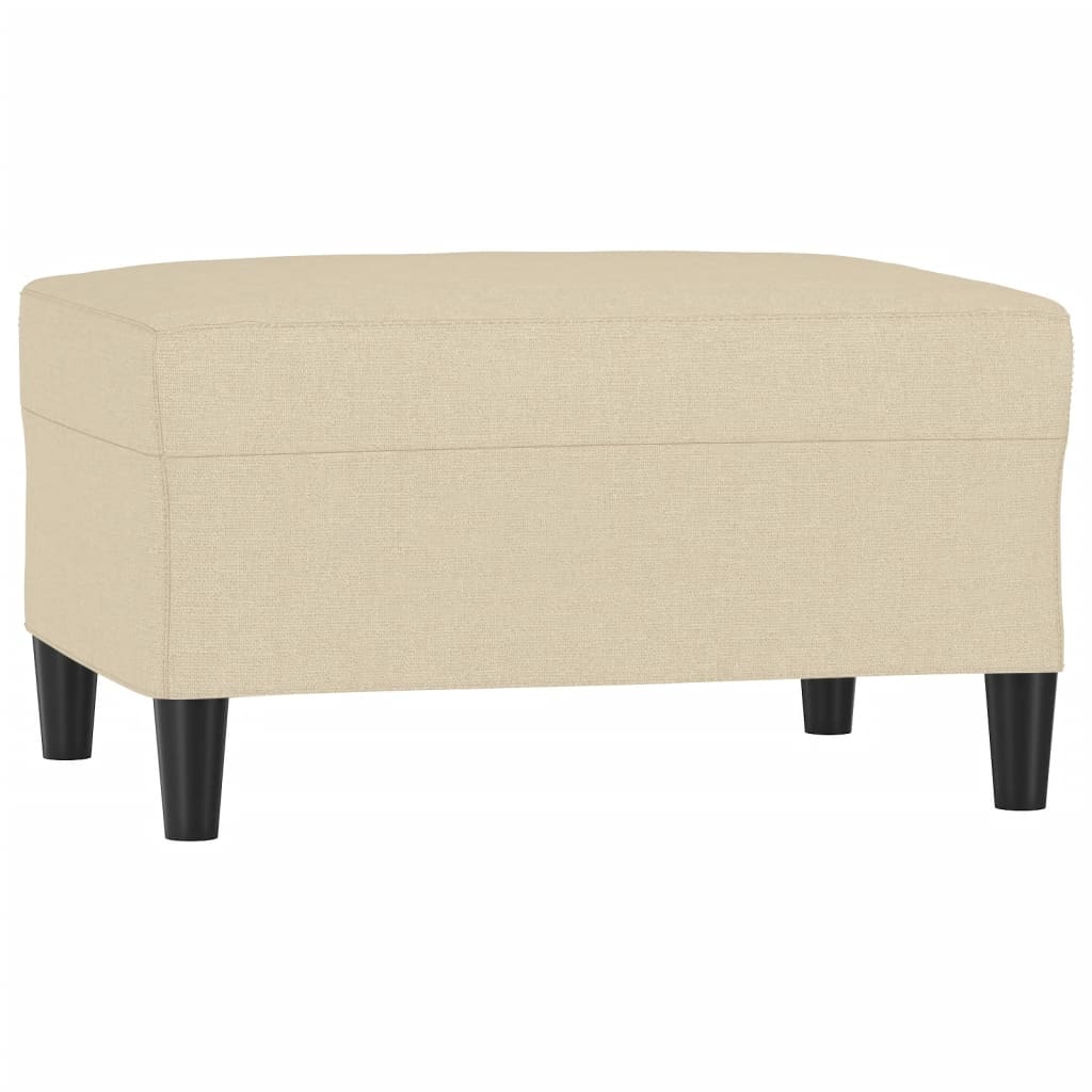 Voetenbank 70X55X41 Cm Stof Crèmekleurig