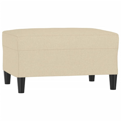Voetenbank 70X55X41 Cm Stof Crèmekleurig