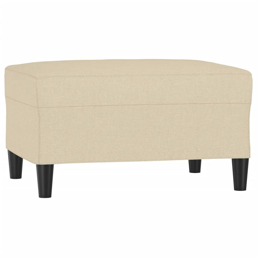 Voetenbank 70X55X41 Cm Stof Crèmekleurig