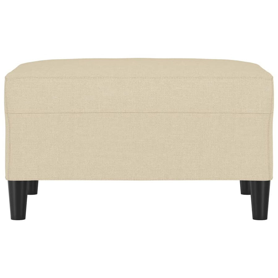 Voetenbank 70X55X41 Cm Stof Crèmekleurig