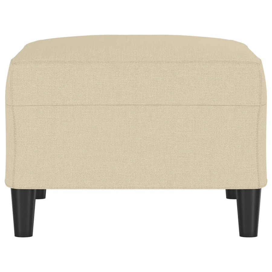Voetenbank 70X55X41 Cm Stof Crèmekleurig