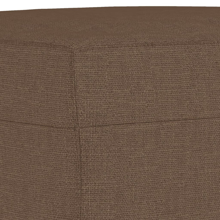 Voetenbank Stof 70 x 55 x 41 cm Bruin