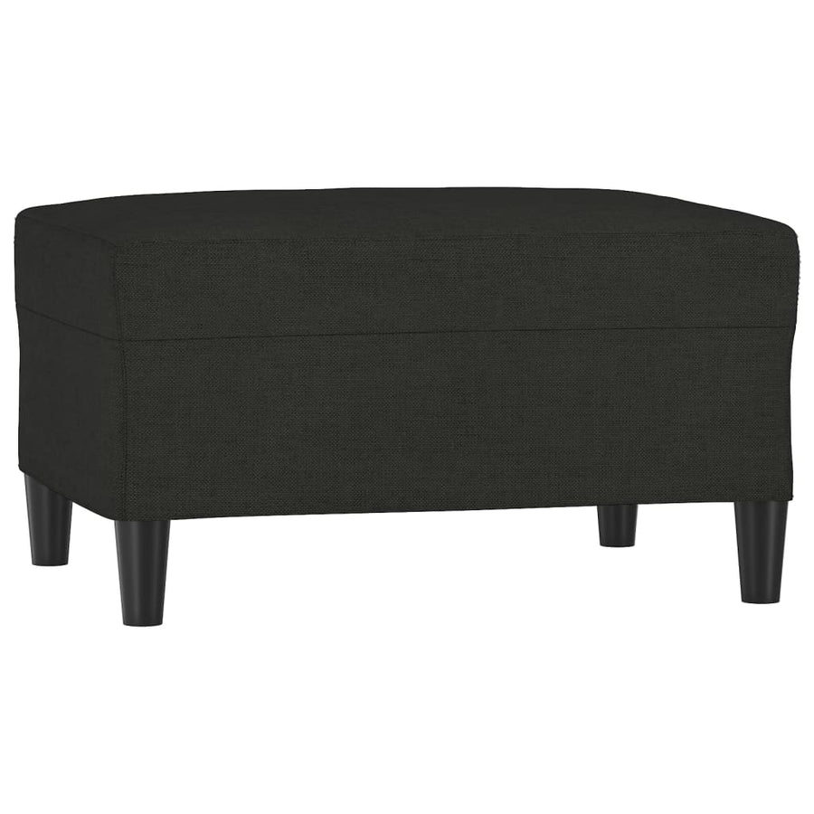 Voetenbank Stof 70 x 55 x 41 cm Zwart