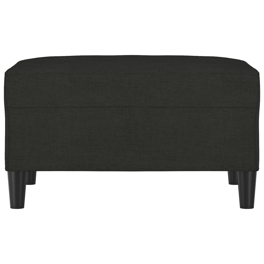 Voetenbank Stof 70 x 55 x 41 cm Zwart
