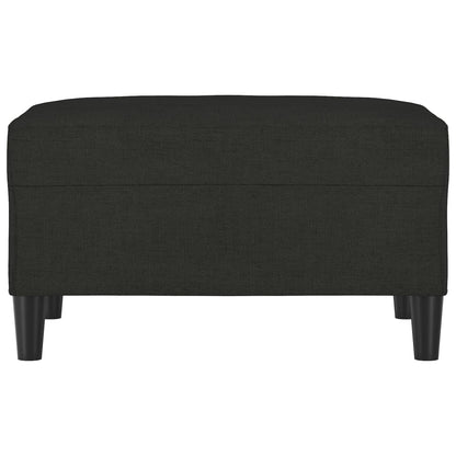 Voetenbank Stof 70 x 55 x 41 cm Zwart
