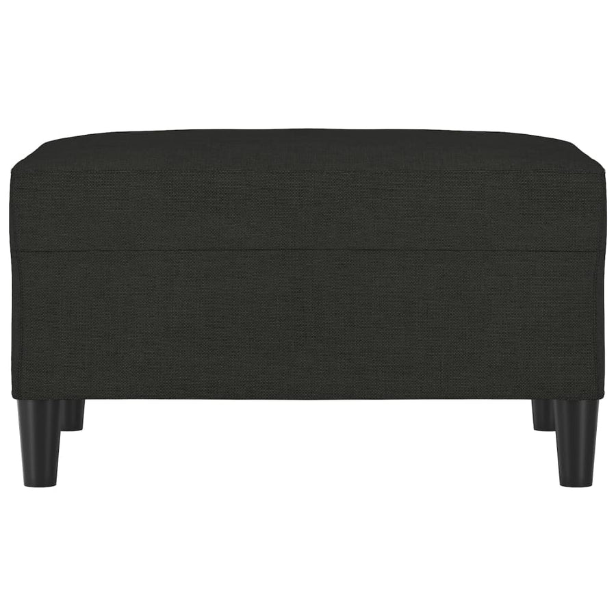 Voetenbank Stof 70 x 55 x 41 cm Zwart