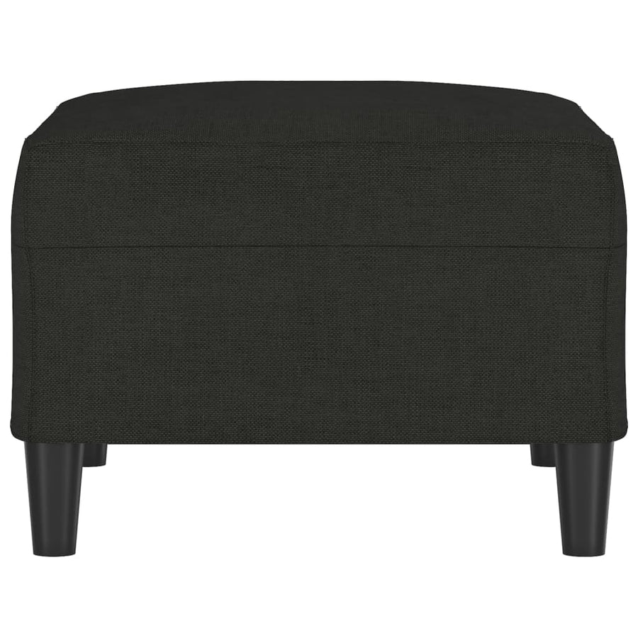Voetenbank Stof 70 x 55 x 41 cm Zwart