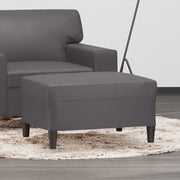 Footstool 70x55x41 cm faux leather grey