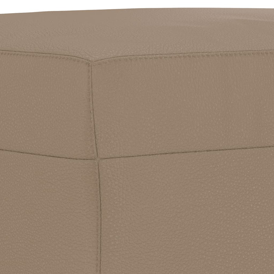 Voetenbank 70X55X41 Cm Kunstleer Cappuccino