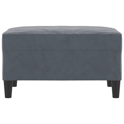 Voetenbank 70X55X41 Cm Fluweel Donkergrijs