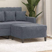 Footstool 70x55x41 cm velvet dark grey