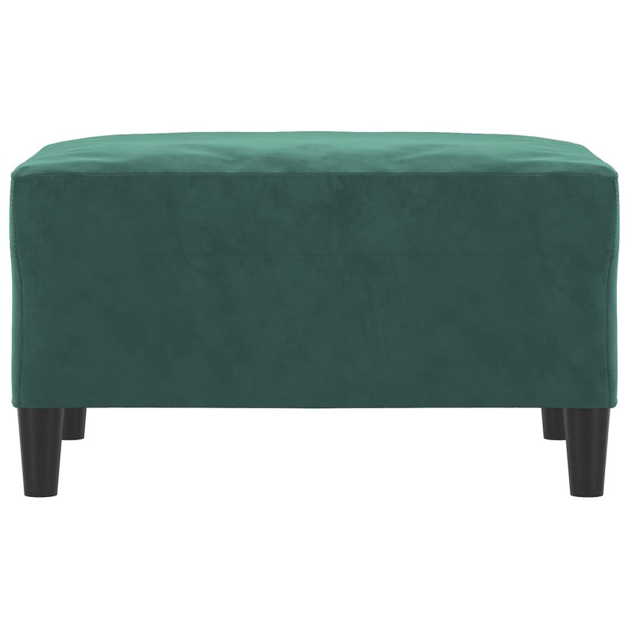 Voetenbank 70X55X41 Cm Fluweel Donkergroen