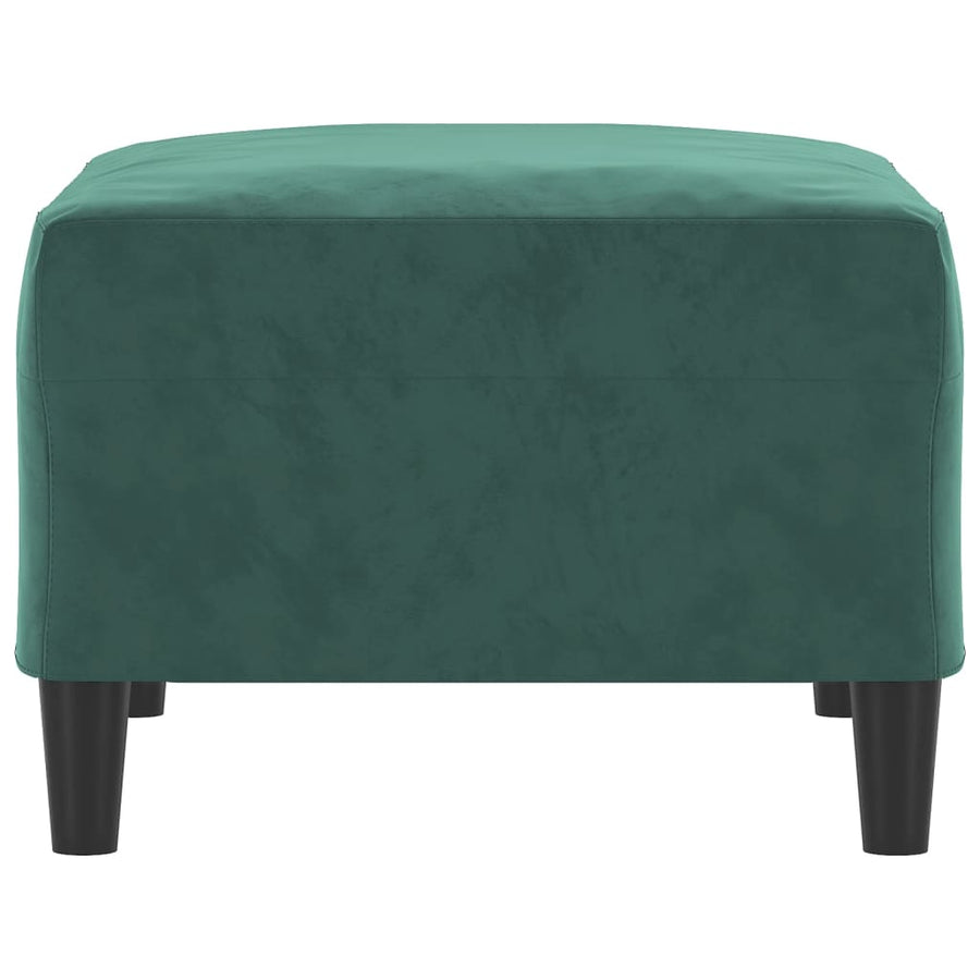 Voetenbank 70X55X41 Cm Fluweel Donkergroen