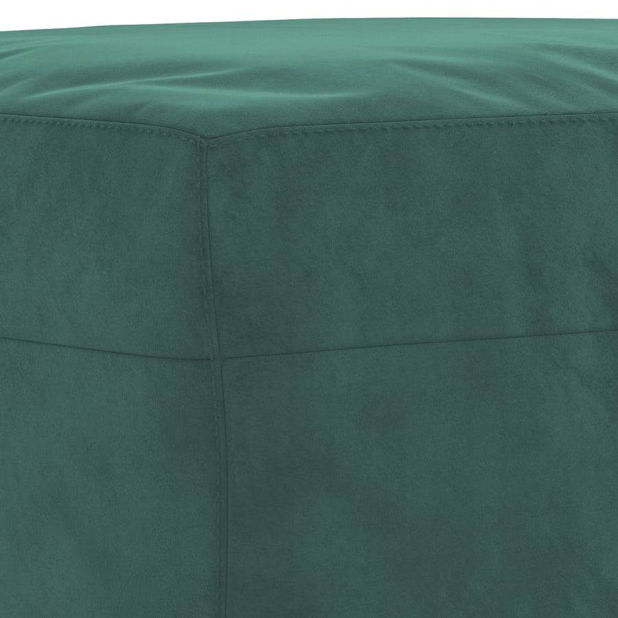 Voetenbank 70X55X41 Cm Fluweel Donkergroen