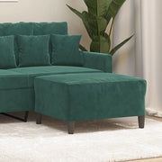 Footstool 70x55x41 cm velvet dark green