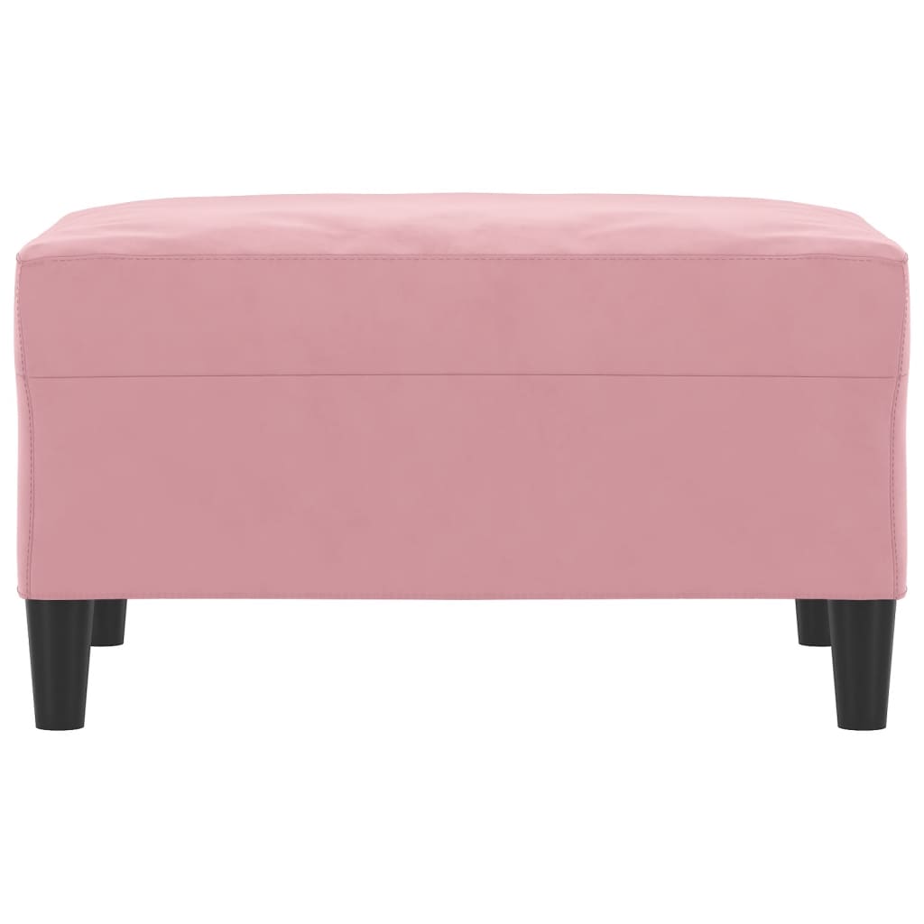 Voetenbank Fluweel 70 x 55 x 41 cm Roze