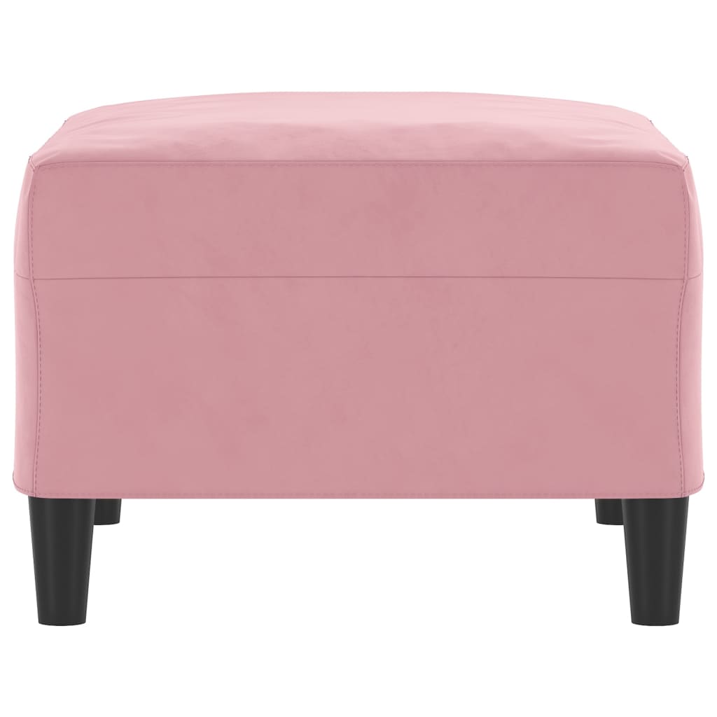 Voetenbank Fluweel 70 x 55 x 41 cm Roze